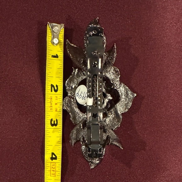 Dazzling Vintage Gold Crystal Hair Barrette - New - Picture 8 of 8